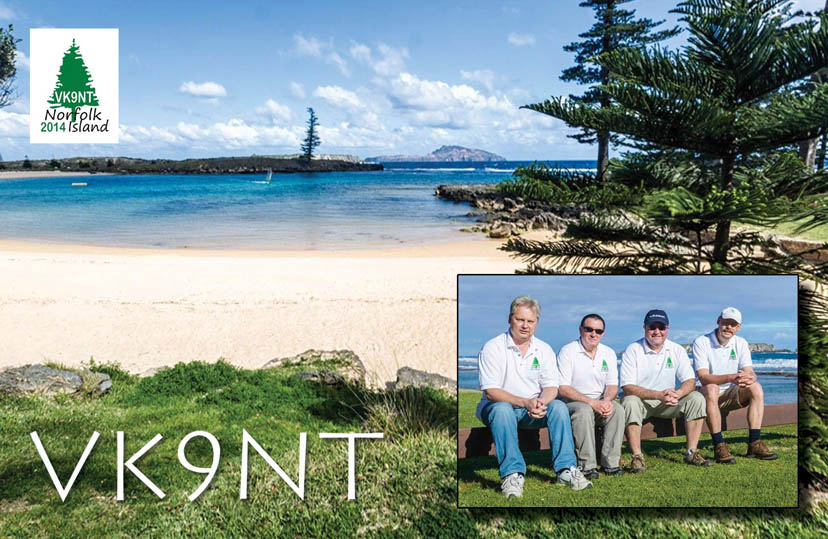 VK9NT QSL Card - Front