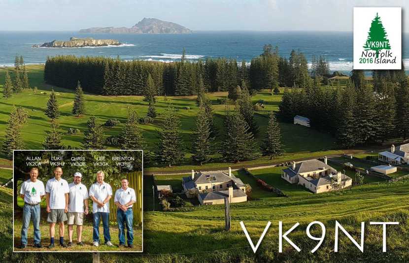 VK9NT 2016 QSL - Front